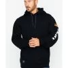 Hawx Men's Logo Sleeve Hooded Work Sweatshirt