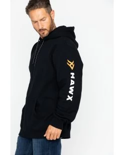 Hawx Men's Logo Sleeve Hooded Work Sweatshirt  -Hawx 2000250106 001 P4
