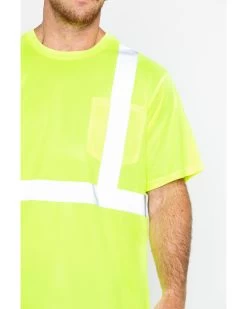 Hawx Men's Reflective Short Sleeve Work T-Shirt  -Hawx 2000252001 700 P3