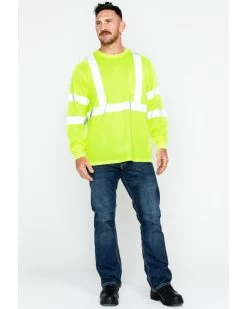 Hawx Men's Reflective Long Sleeve Work Tee  -Hawx 2000252005 700 P6