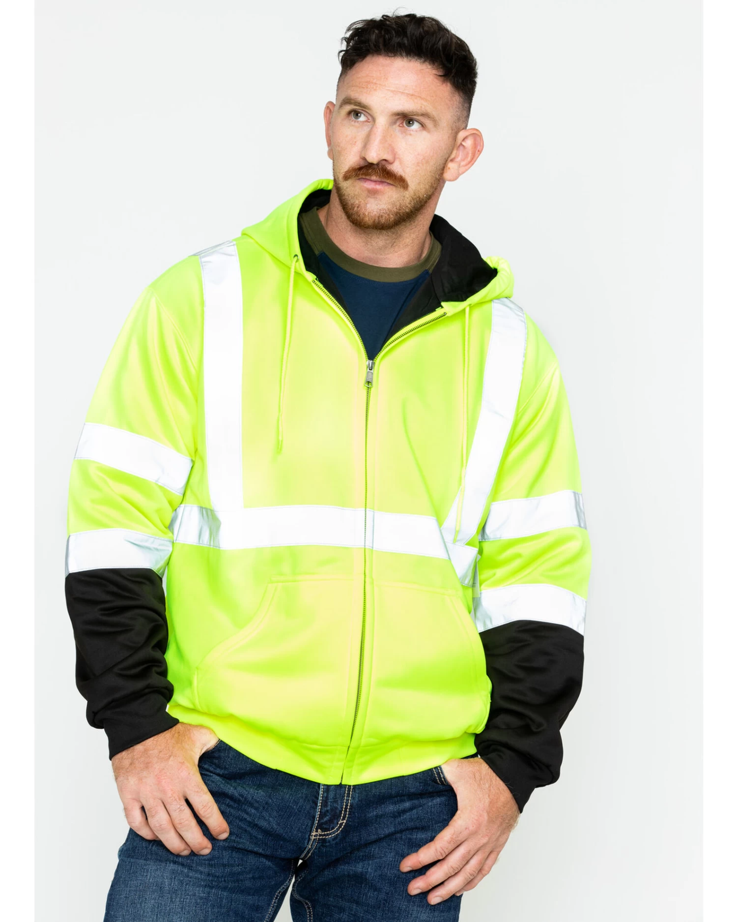 Hawx Men's Soft Shell High-Visibility Safety Jacket - Big & Tall 4 Hawx Men's Soft Shell High-Visibility Safety Jacket - Big & Tall - Image 4