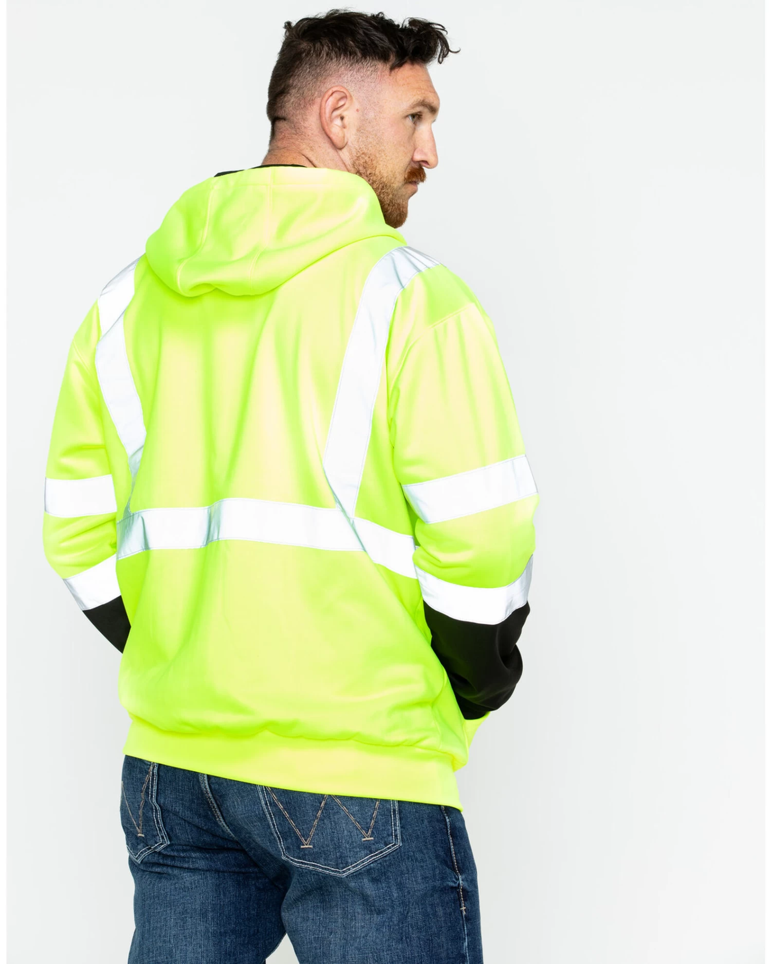Hawx Men's Soft Shell High-Visibility Safety Jacket - Big & Tall 3 Hawx Men's Soft Shell High-Visibility Safety Jacket - Big & Tall - Image 3