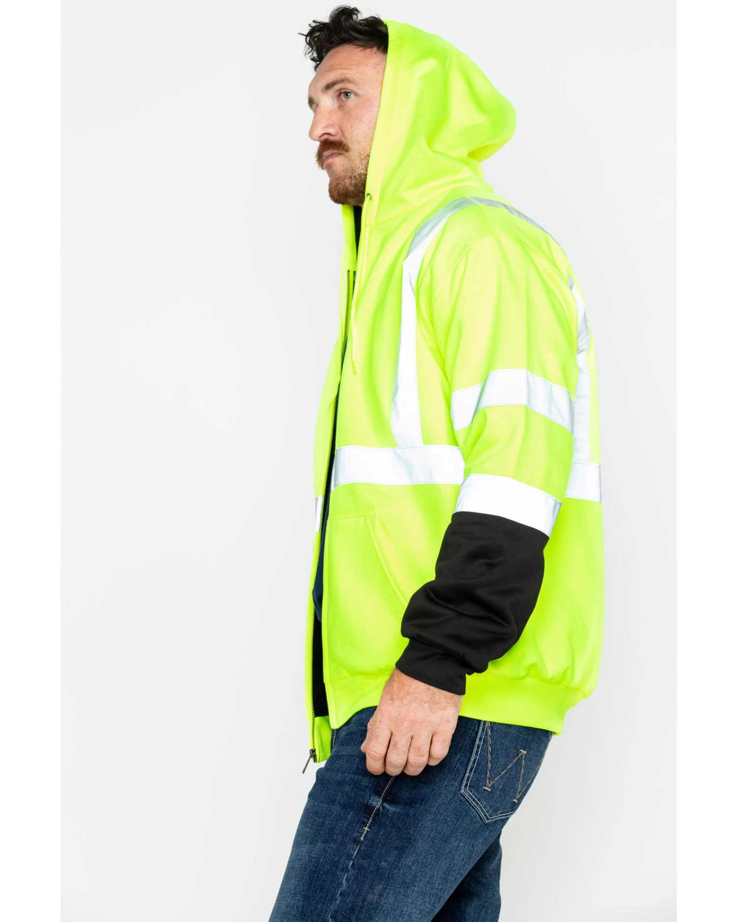 Hawx Men's Soft Shell High-Visibility Safety Jacket - Big & Tall 2 Hawx Men's Soft Shell High-Visibility Safety Jacket - Big & Tall - Image 2