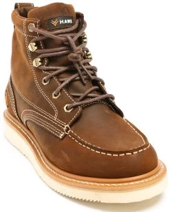 Hawx Men's 6" Grade Work Boots - Moc Toe