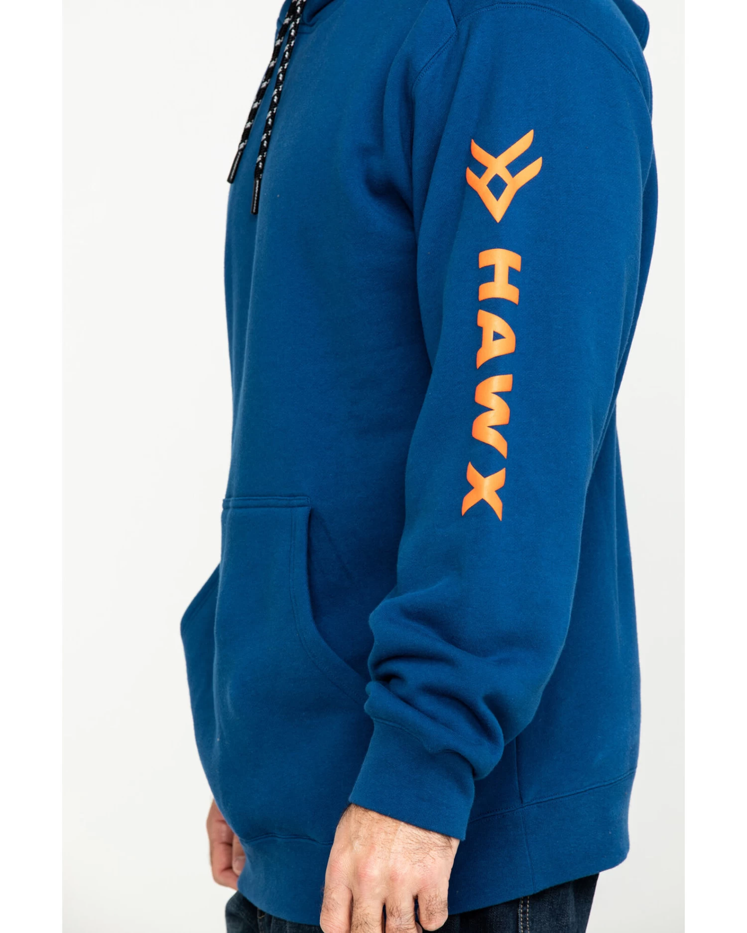 Hawx Men's Logo Sleeve Performance Fleece Hooded Work Sweatshirt 1 Hawx Men's Logo Sleeve Performance Fleece Hooded Work Sweatshirt