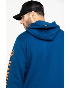 Hawx Men's Logo Sleeve Performance Fleece Hooded Work Sweatshirt 11 Hawx Men's Logo Sleeve Performance Fleece Hooded Work Sweatshirt -Hawx 2000284116 400 P5 1