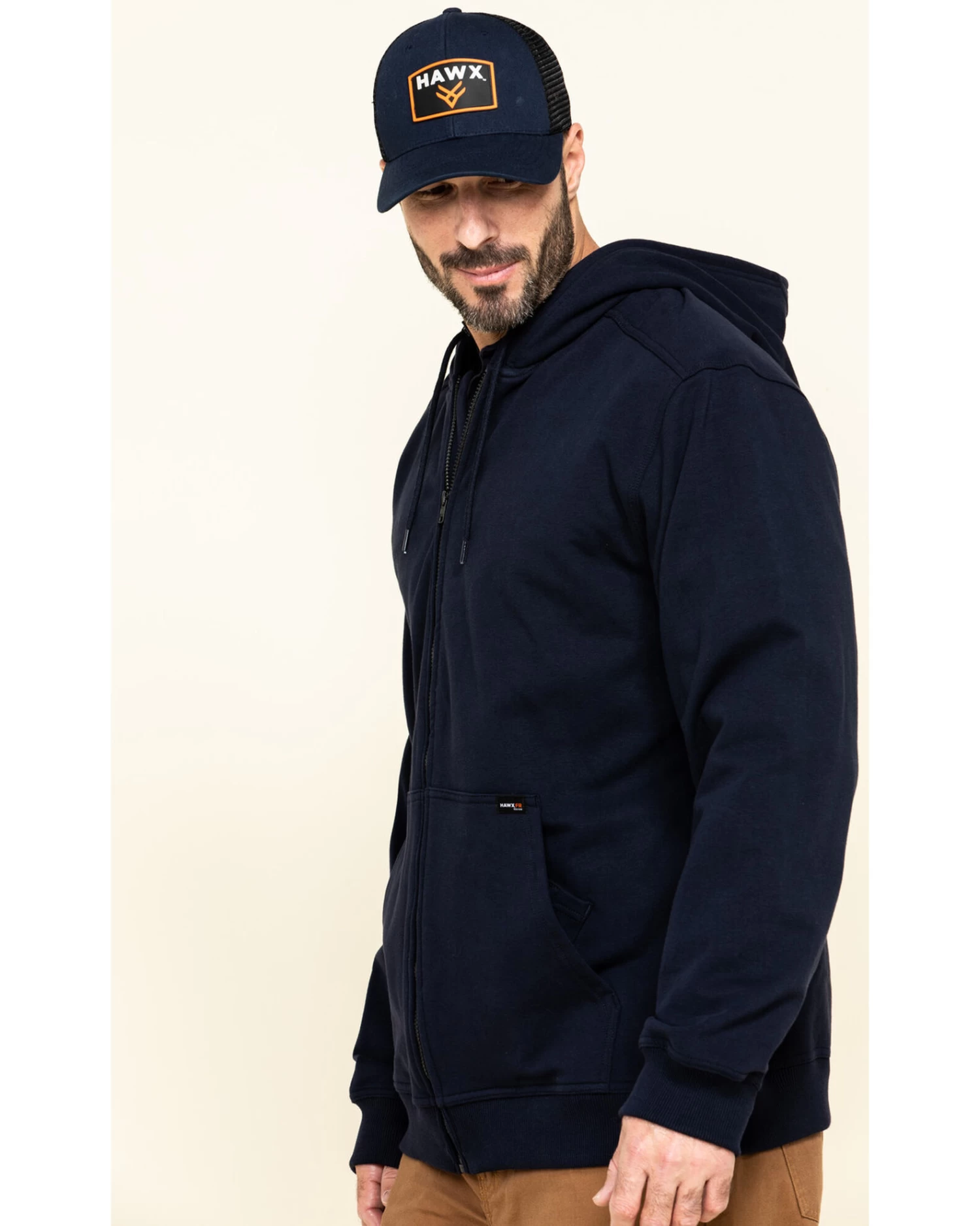 Hawx Men's FR Zip Up Fleece Work Hoodie - Big 5 Hawx Men's FR Zip Up Fleece Work Hoodie - Big - Image 5