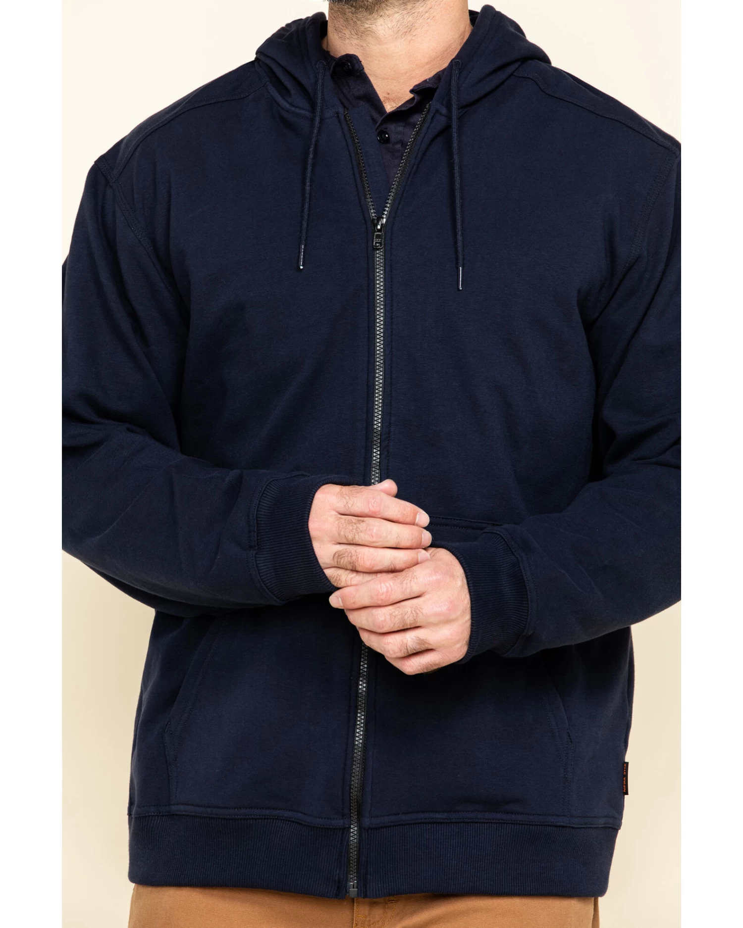 Hawx Men's FR Zip Up Fleece Work Hoodie - Tall 4 Hawx Men's FR Zip Up Fleece Work Hoodie - Tall - Image 4
