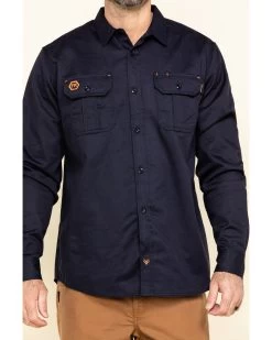 Hawx Men's FR Long Sleeve Button-Down Work Shirt -Hawx 2000284655 410 P4