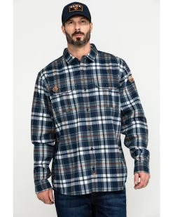 Hawx Men's FR Plaid Print Long Sleeve Woven Work Shirt - Big -Hawx 2000284665 400 P1