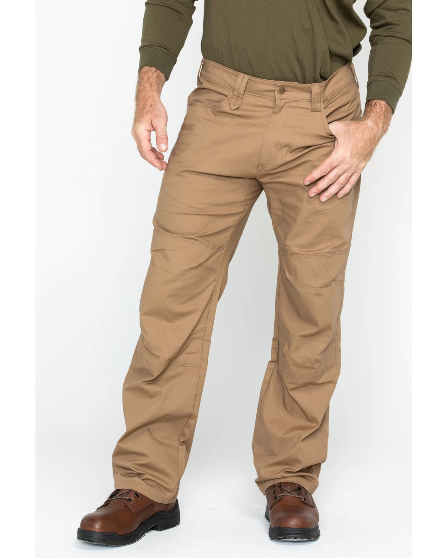 Hawx Men's Brown Stretch Ripstop Utility Work Pants - Big 2 Hawx Men's Brown Stretch Ripstop Utility Work Pants - Big - Image 2