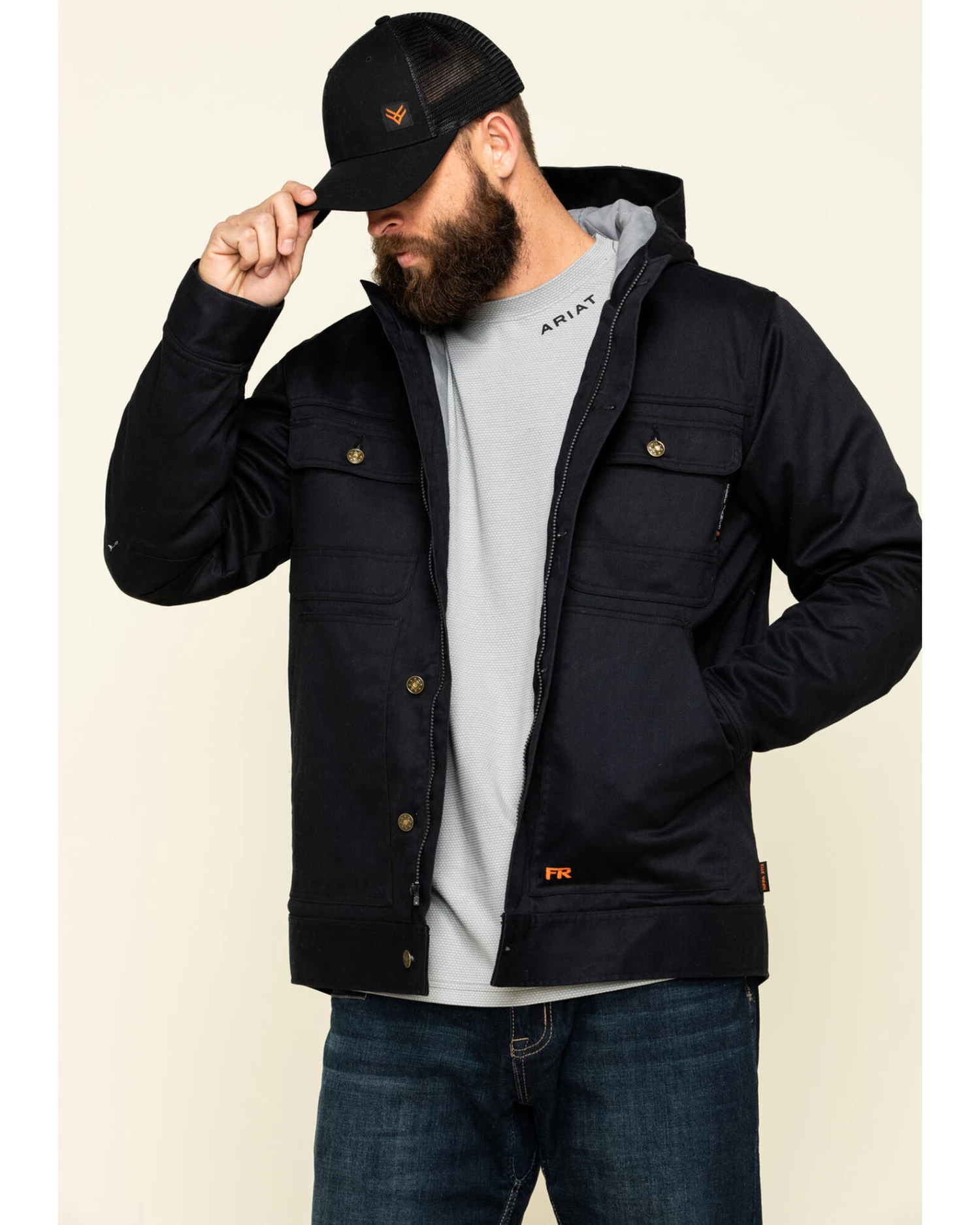 Cody James Men's FR Hooded Duck Work Jacket - Tall 6 Cody James Men's FR Hooded Duck Work Jacket - Tall - Image 6