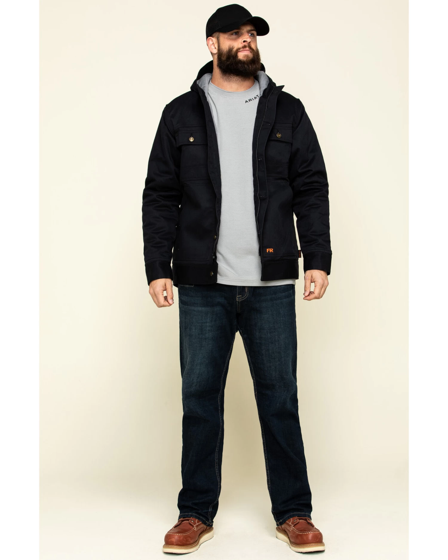 Cody James Men's FR Hooded Duck Work Jacket - Tall 2 Cody James Men's FR Hooded Duck Work Jacket - Tall - Image 2