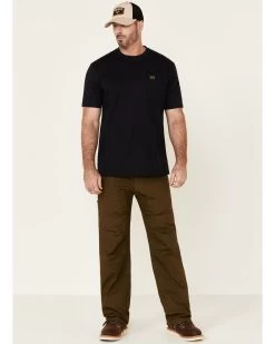 Hawx Men's Dark Olive Stretch Ripstop Work Pants 