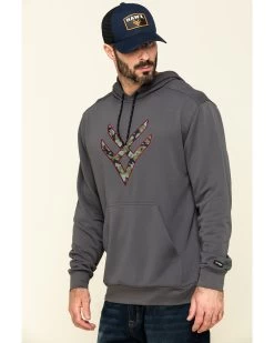 Hawx Men's Gray Tech Logo Hooded Work Sweatshirt - Tall 10 Hawx Men's Gray Tech Logo Hooded Work Sweatshirt - Tall -Hawx 2000297060 021 P3