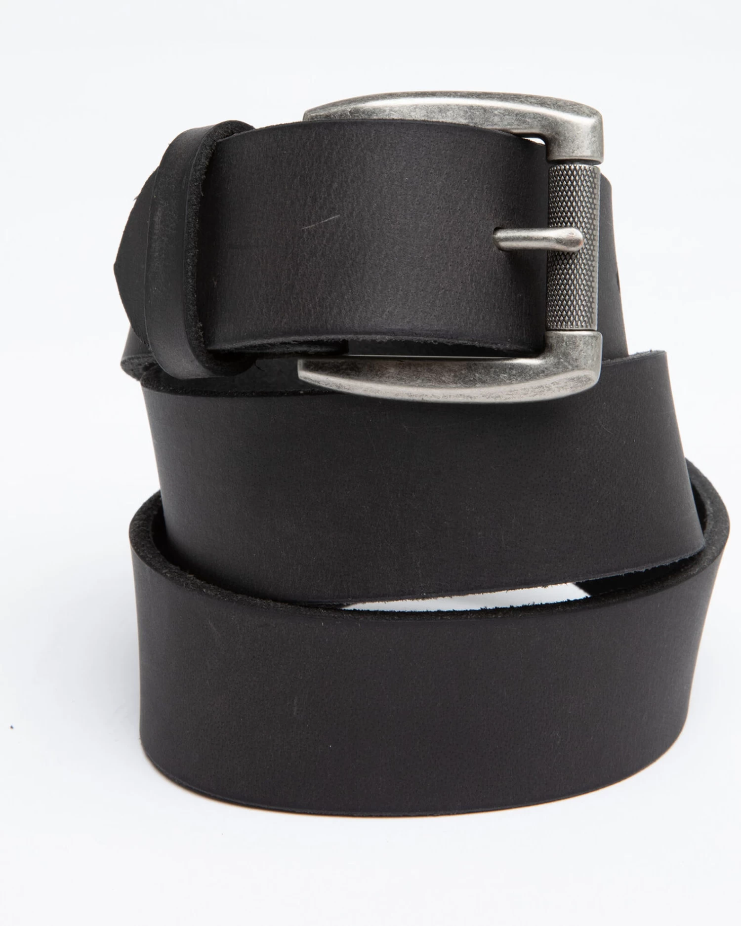 Hawx Men's Black Plain Roller Buckle Work Belt 1 Hawx Men's Black Plain Roller Buckle Work Belt