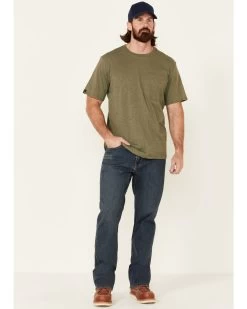 Hawx Men's Medium Wash Stretch Straight Work JeansĀ