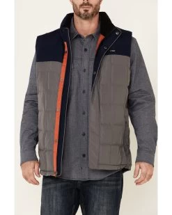 Hawx Men's Gray Colorblock Whistler Insulated Work Vest  -Hawx 2000327324 020 P3