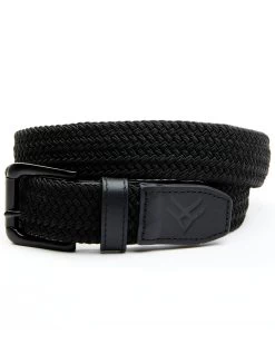 Hawx Men's Braided Leather Detail Work Belt