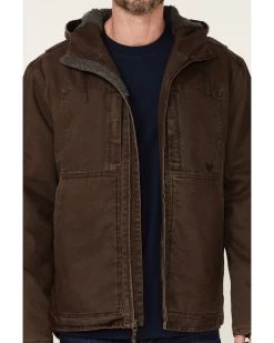 Hawx Men's Brown Castile Weathered Duck Hooded Zip-Front Insulated Work Jacket 6 Hawx Men's Brown Castile Weathered Duck Hooded Zip-Front Insulated Work Jacket -Hawx 2000342831 200 P3