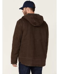 Hawx Men's Brown Castile Weathered Duck Hooded Zip-Front Insulated Work Jacket 7 Hawx Men's Brown Castile Weathered Duck Hooded Zip-Front Insulated Work Jacket -Hawx 2000342831 200 P4