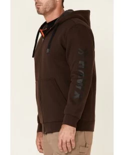 Hawx Men's Brown Martin Insulated Zip-Front Hooded Work Jacket -Hawx 2000342928 200 P3 1