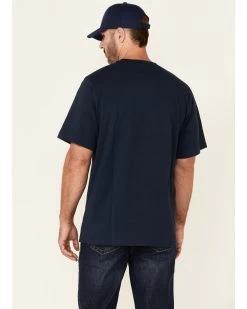 Hawx Men's Solid Navy Forge Short Sleeve Work Pocket T-Shirt  -Hawx 2000345269 410 P4