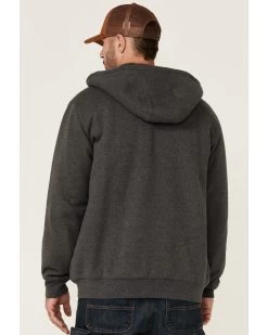 Hawx Men's Charcoal Sherpa-Lined Zip-Front Hooded Work Jacket -Hawx 2000351914 022 P4 1