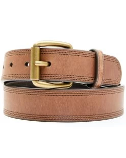 Hawx Men's Brown Triple Stitched Work Belt