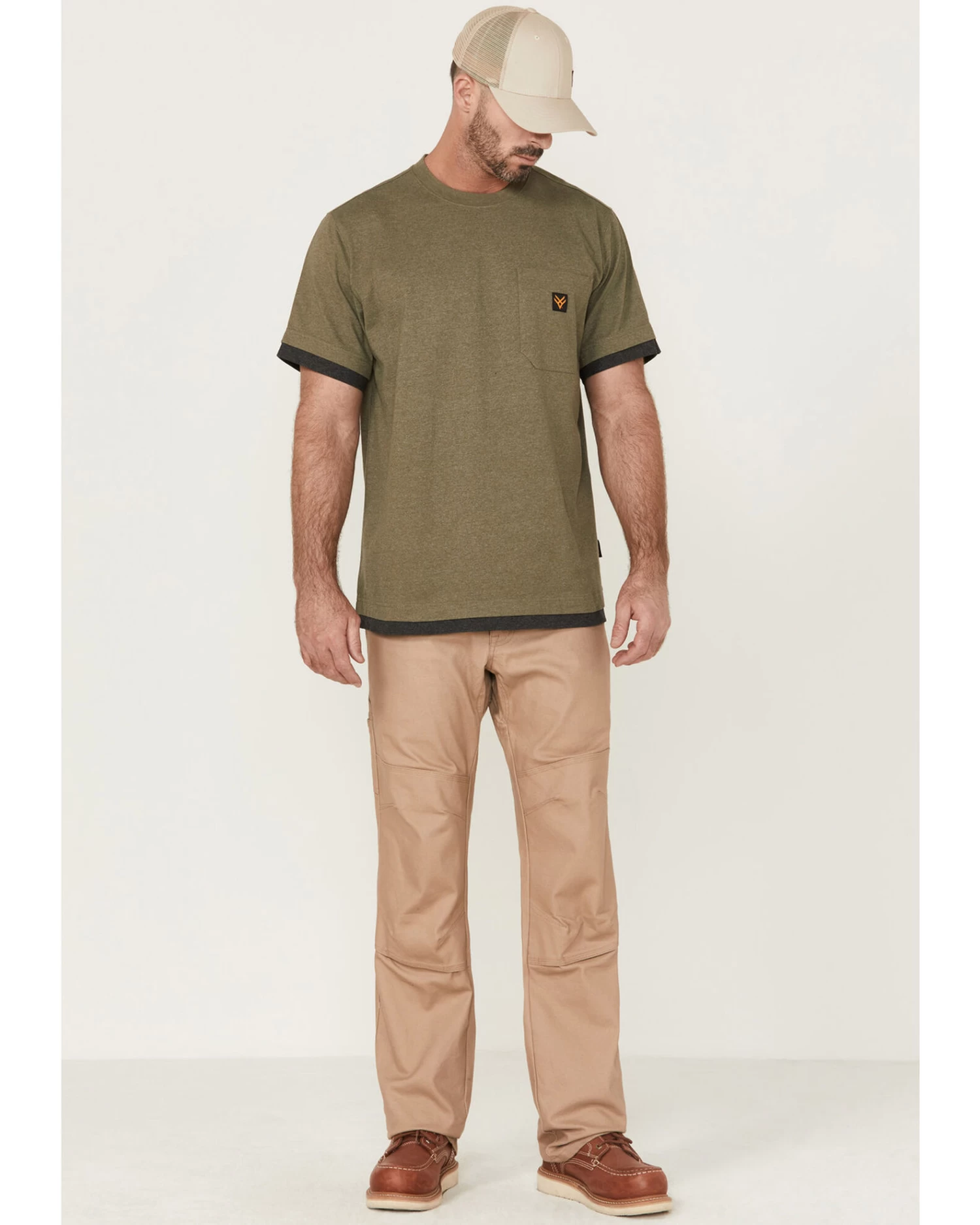 Hawx Men's Layered Work Pocket T-Shirt 2 Hawx Men's Layered Work Pocket T-Shirt - Image 2