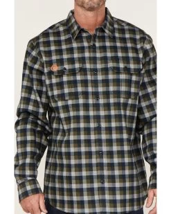 Hawx Men's FR Buffalo Plaid Print Long Sleeve Button-Down Work Shirt -Hawx 2000357970 410 P3