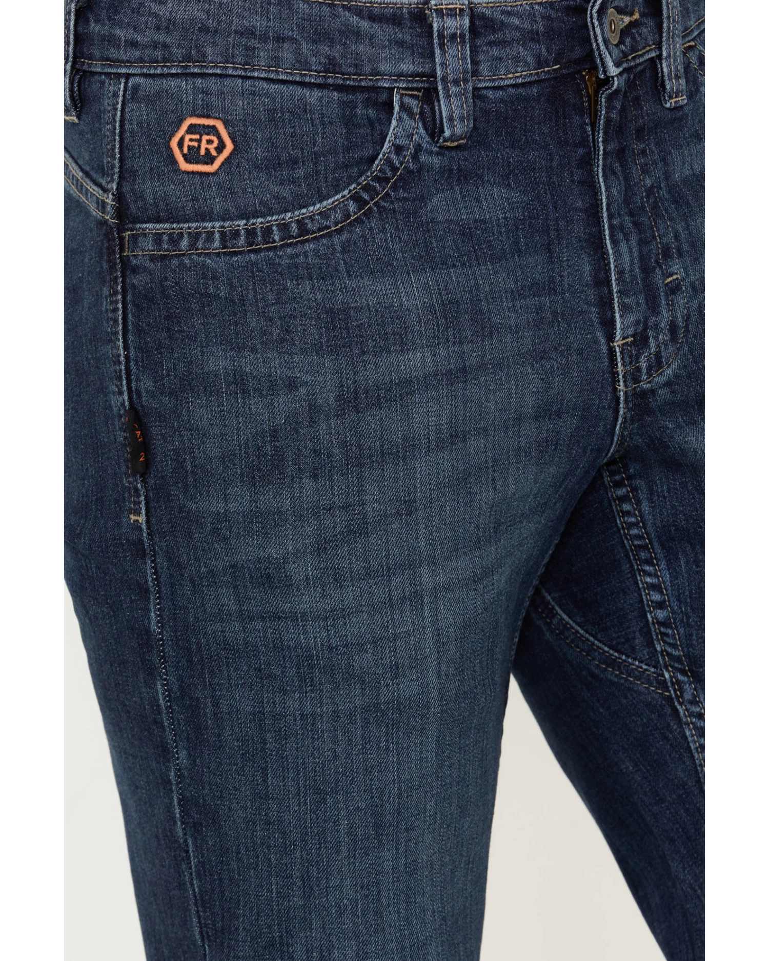 Hawx Men's FR Sheridan Dark Wash 5-Pocket Slim Bootcut Stretch Jeans 3 Hawx Men's FR Sheridan Dark Wash 5-Pocket Slim Bootcut Stretch Jeans - Image 3