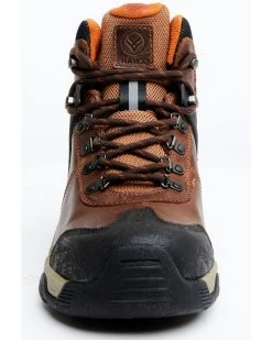 Hawx Men's Talon Dark Brown Umber Waterproof Lace-Up Work Boot - Broad Square Toe -Hawx 2000359696 201 P4