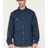 Hawx Men's Weathered Ripstop Snap Shirt Jacket - Big & Tall