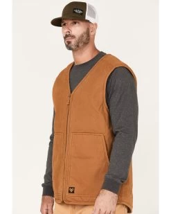Hawx Men's Weathered Canvas Sherpa Lined Vest 7 Hawx Men's Weathered Canvas Sherpa Lined Vest -Hawx 2000373755 220 P2