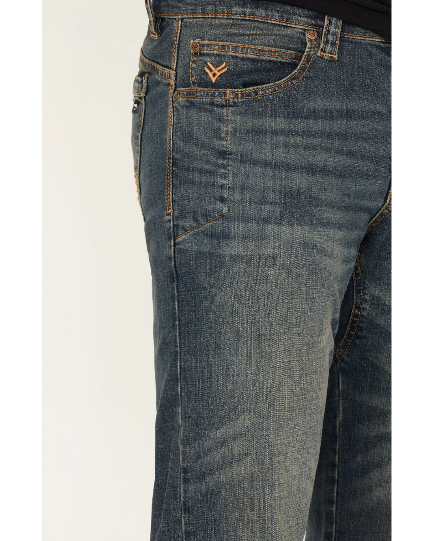 Hawx Men's Medium Wash Bootcut Work Jeans 2 Hawx Men's Medium Wash Bootcut Work Jeans - Image 2