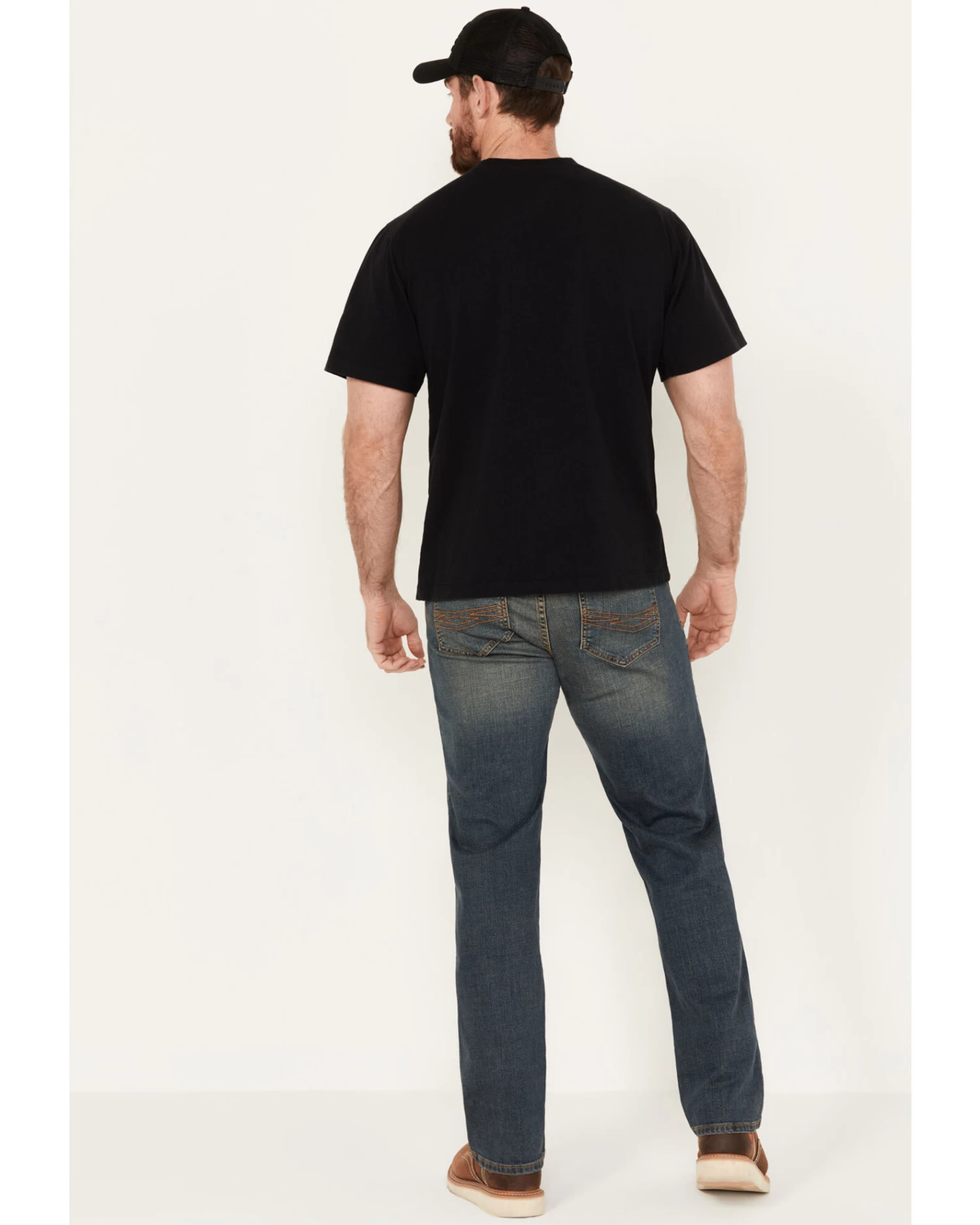 Hawx Men's Medium Wash Bootcut Work Jeans 3 Hawx Men's Medium Wash Bootcut Work Jeans - Image 3