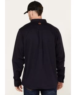 Hawx Men's FR Solid Long Sleeve Button-Down Woven Shirt 7 Hawx Men's FR Solid Long Sleeve Button-Down Woven Shirt -Hawx 2000384608 410 P4