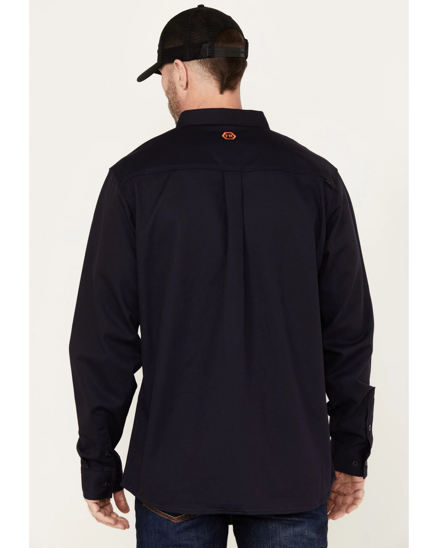 Hawx Men's FR Solid Long Sleeve Button-Down Woven Shirt 4 Hawx Men's FR Solid Long Sleeve Button-Down Woven Shirt - Image 4